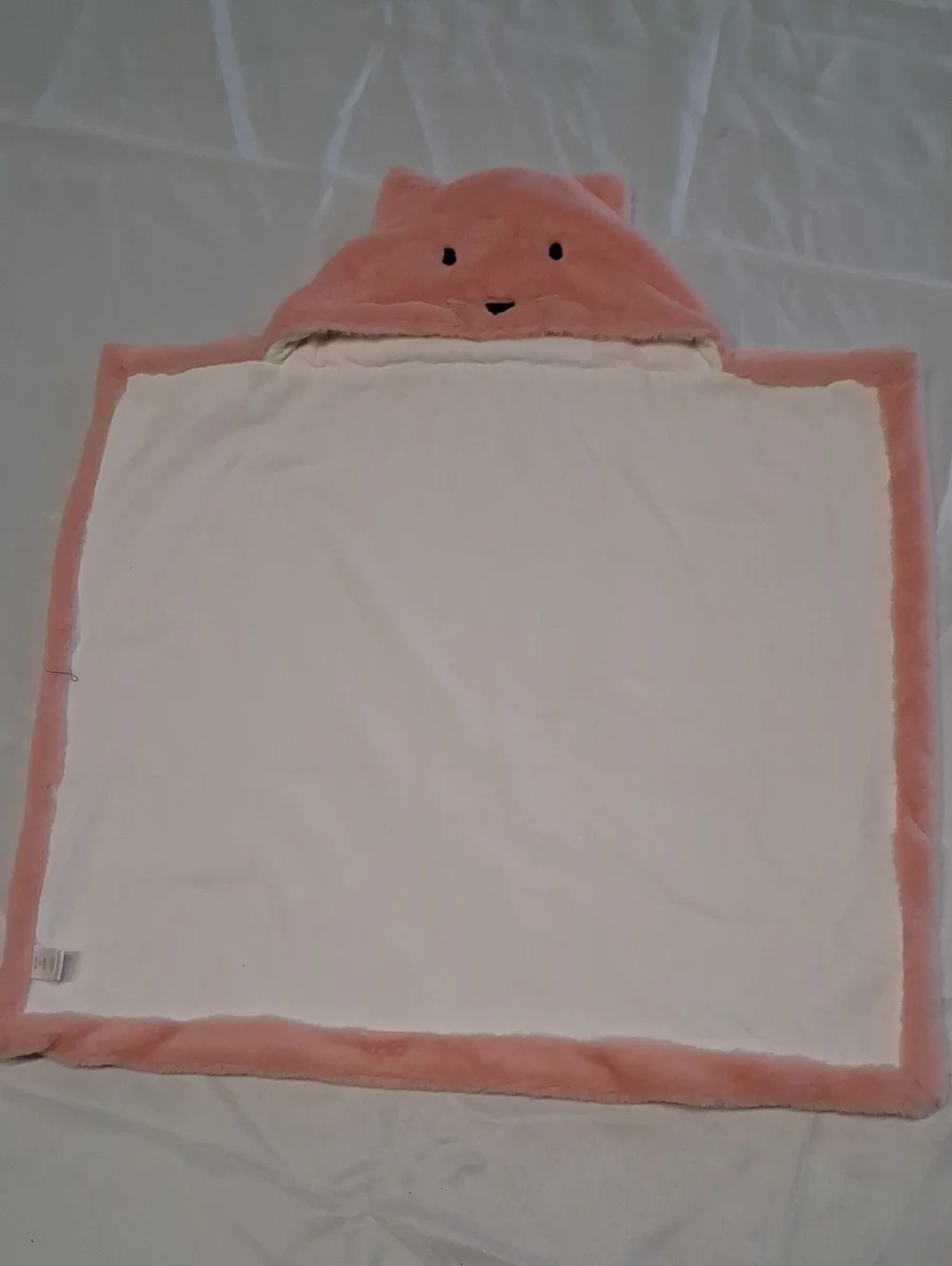 Ever & Ever Plush Hooded Baby Wrap - Blush Pink Fox